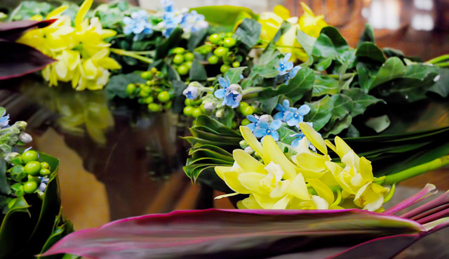 ドラセナ、デンドロビュウム、アメリカンブルー、ヒペリカム